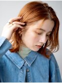 透明感ニュアンスミディ