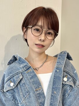 ガーデン タチカワ(garden tachikawa) 丸みショート/ショート/ショートボブ/暖色系カラー/小顔