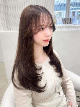 ノエシキカ(noe sikika) ホワイトグレージュ/デジタルパーマ/チェリーブラウン/栄a29