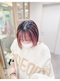フェイスフレーミング・デザインカラー・ボブデザインカラー