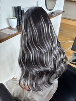 ベイビーズブレス(Baby's breath) 【ハイライト×ホワイトカラー】#シールエクステ #岡山 #倉敷