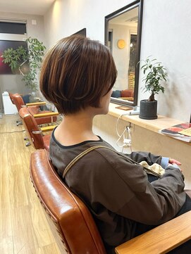 ランプヘアーデザイン(LAMP HAIR DESIGN) 【大森 智博】丸みショート/ベージュカラー
