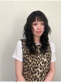 [天神今泉/クラゲヘアー/小顔に見せるヘア/ココアベージュ]
