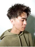 【爽やかアップバング】強めツイスパ×刈り上げフェード