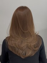 プラチナ(PLATINA)&nbsp;ハイレイヤーレイヤーカットブリーチ無しカラー顔周り韓国