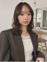 フィルムス 渋谷(FILMS) ミルクティーベージュ/レイヤーボブ/韓国巻き/顔周りカット/渋谷