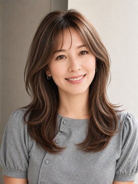 サーカス バイ ビュートリアム 青山(CIRCUS by BEAUTRIUM) 40代 50代〇 レイヤーカット 白髪ぼかし ハイライト 表参道