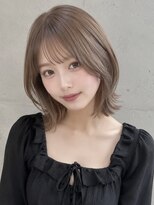 ベル 新宿(Belle)&nbsp;ミルクベージュミルクティーベージュくびれボブハッシュカット