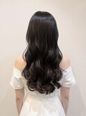 /コテ巻き風パーマ/パーマロング/なみまきパーマ