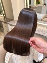 アース 渋谷店(HAIR&MAKE EARTH)&nbsp;髪質改善×縮毛矯正｜自然な丸みの艶髪ロング