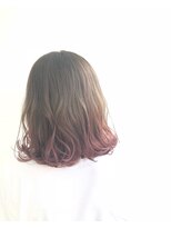 ヘアメイク オブジェ(hair make objet)&nbsp;裾カラー pink