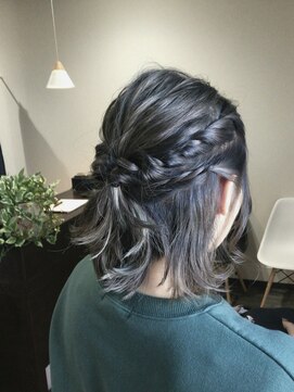 ジルチヘアー(Zilch hair) アレンジミディアムスタイル