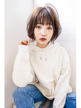 クラン(clan) #ショコラベージュ#ボブウルフカール#ベビーバング