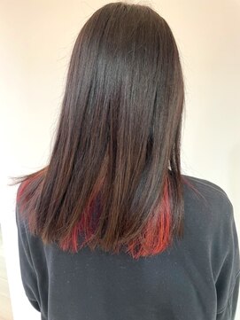 フレールヘアー(Frere hair) インナーカラーレッド