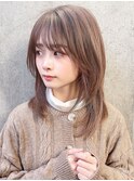 石塚／ナチュラルロングウルフレイヤー10代20代30代韓国ヘア新宿