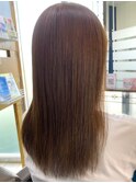 髪質改善でツヤツヤ!カーキベージュロング