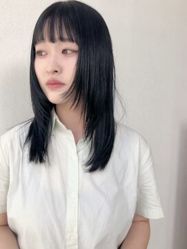 ラヴィズム 松崎店(LUVISM) 10代20代30代ブルーブラックダブルカラーブリーチ東区松崎