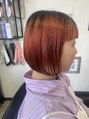 レガロ Regalo ヘアー メイク Hair make ブリーチオンカラーオレンジ系