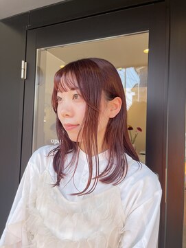 ロズ ミディアムスタイル　イルミナカラー　ブリーチ