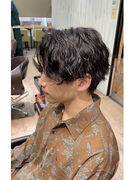 アソビ 大人の波巻きパーマ