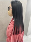 ぷつっとロング×ブラック