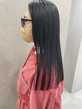 ヌーヴェル(nouvelle) ぷつっとロング×ブラック