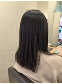 グレーバイオレットなツヤストレート