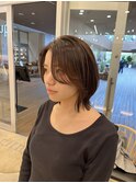 30代40代50代外ハネミディアムレイヤー髪質改善ストレート