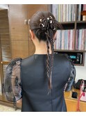 ロングヘアセット/カチモリ/韓国/結婚式参列セット