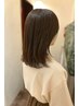 【ケアカラーで季節のトレンドヘアに♪】無毒カラー＋カット＋トリートメント