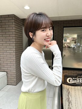 コール ネックス ザ サロン 表参道(COALL nex the salon) ココアベージュ小顔愛されショートボブ