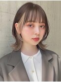 くびれボブ インナーカラー