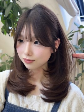 ビュー フクオカ(VIEW FUKUOKA) 髪質改善/レイヤーカット/ミディアム/顔周りカット