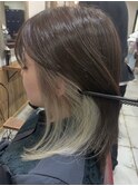 シルバーアッシュインナーカラー