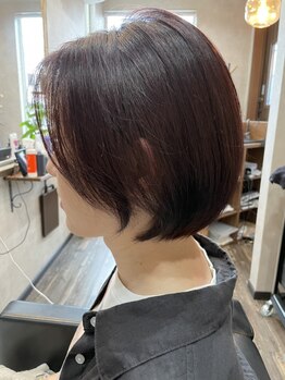 柴田商店の写真/《東区×駐車場ありの隠れ家サロン》気になる白髪もダメージレスに美しくカバー♪白髪を味方にするデザイン