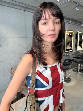 スクリーンギンザメゾン 銀座(SCREEN GINZA MAISON.) クラゲヘアー/小顔に見せるヘア/ココアベージュ/銀座