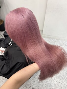 ペレ 原宿(PELE) ダークパープルナチュラルショート夏のヘアアレンジ原宿