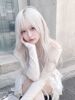 クインセス(Quincess)&nbsp;レイヤーカット/ホワイト/アイドル前髪/シースルー/顔まわり