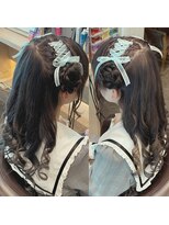 レースアップひつじヘア