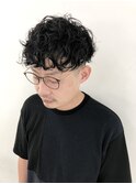 クシャッと無造作メンズパーマ