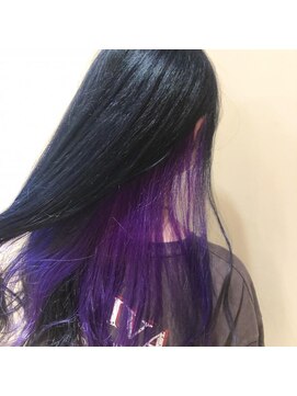 ネオヘアー 曳舟店(NEO Hair) ネイビー×パープルインナー【曳舟】