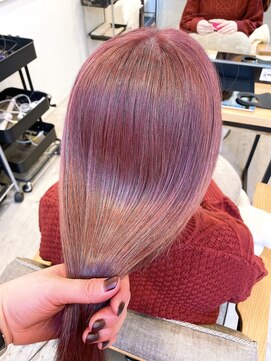 ミョンシル ブリーチ１回！ロイヤルピンクラベンダー