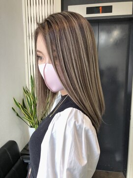 ジゼル(GiseL) 【GiseL】ハイライトグレージュ天神/大名/髪質改善/ダブルカラー