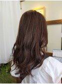 セミロング×ラベンダーアッシュ