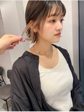 レトン 銀座(leton) ボブ/オリーブグレージュ/マッシュショート[東銀座/銀座]