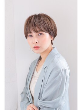 ハピネス クローバー 学園前店(Happiness CLOVER) 丸みショート/髪質改善/ベージュ/透明感/20代30代40代50代