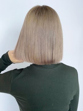 アイティー バイ アルバム 中野店(IT by ALBUM) グレージュボブ_ホワイトグレージュネビージュ_ba396972