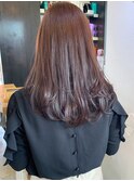 〇ラベンダーブラウン ブリーチなし 艶カラー レイヤーカット