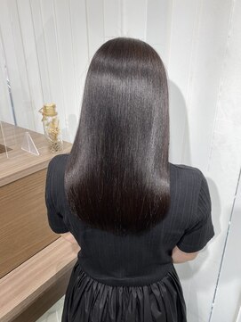 キュア 表参道(CURE) 黒髪/グレージュカラー/ココアベージュ/ヘルシーロング[表参道]