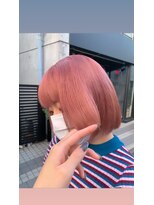 ヘアサロン ガリカ 表参道(hair salon Gallica) 【柴田優香】ミニボブ/ぷつっとボブ/ハイトーンピンク/10代20代